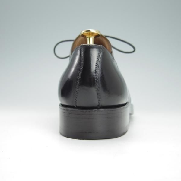 極美品★(独)ハインリッヒ・ディンケラッカー SIZE 6.5【現行定価19万円程度★コードバン/プレーントゥ】黒/Heinrich Dinkelacker★h001