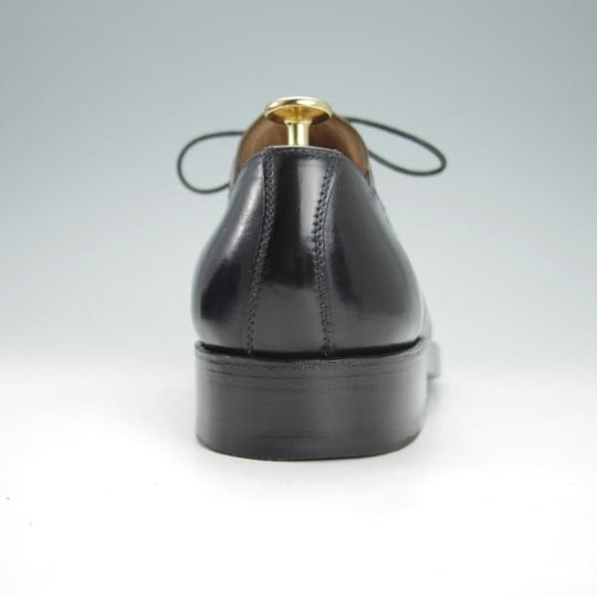 極美品★(独)ハインリッヒ・ディンケラッカー SIZE 6.5【現行定価19万円程度★コードバン/プレーントゥ】黒/Heinrich Dinkelacker★h001