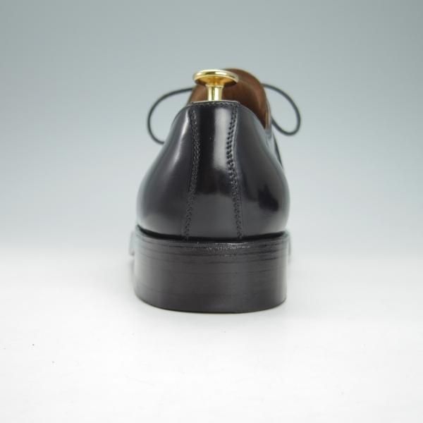 極美品★(独)ハインリッヒ・ディンケラッカー SIZE 6.5【現行定価19万円程度★コードバン/プレーントゥ】黒/Heinrich Dinkelacker★h001