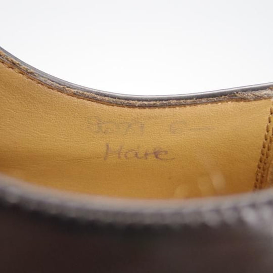 極美品★(独)ハインリッヒ・ディンケラッカー SIZE 6.5【現行定価19万円程度★コードバン/プレーントゥ】黒/Heinrich Dinkelacker★h001