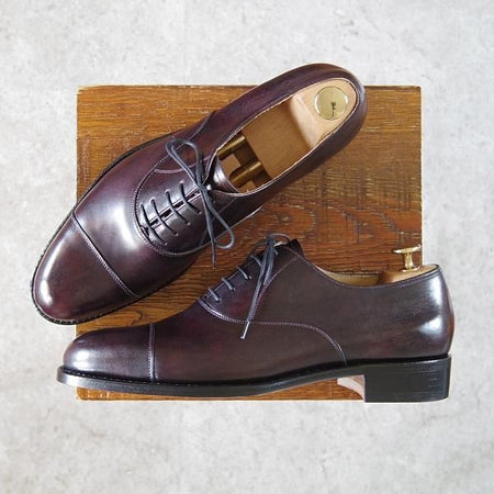 新品★(東欧)VASS/ヴァーシュ SIZE 40.5【貴重★Alt English/ストレートチップ】Fラスト/ミュージアムカーフ/ボルドー/赤茶★h002