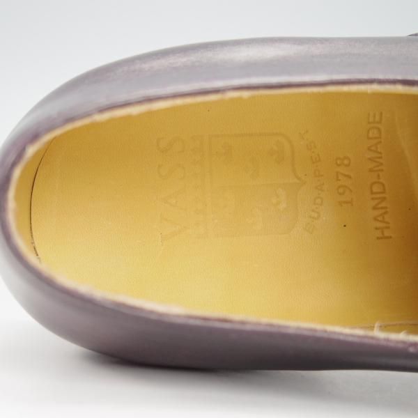 新品★(東欧)VASS/ヴァーシュ SIZE 40.5【貴重★Alt English/ストレートチップ】Fラスト/ミュージアムカーフ/ボルドー/赤茶★h002