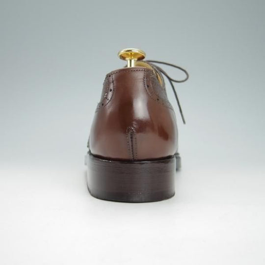 極美品★(東欧)VASS/ヴァーシュ SIZE 41.5【貴重★Budapest/ブダペストラスト】フルブローグ/カーフ×グレインレザー/濃茶★h003