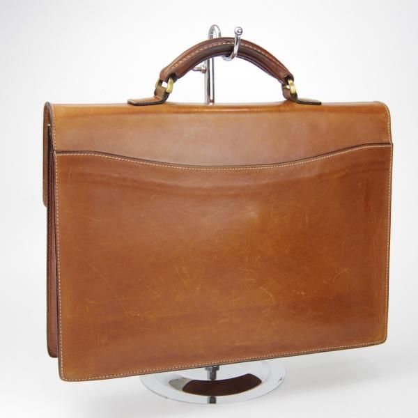 極上★ダンヒル/dunhill【英国製★ブライドルレザー仕様/ブリーフケース】メンズ/ビジネス/バッグ/茶/革/鞄★N5721