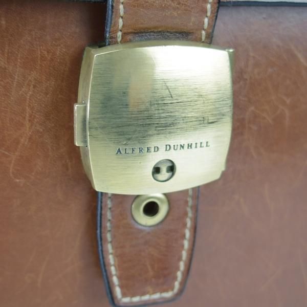 極上★ダンヒル/dunhill【英国製★ブライドルレザー仕様/ブリーフケース】メンズ/ビジネス/バッグ/茶/革/鞄★N5721