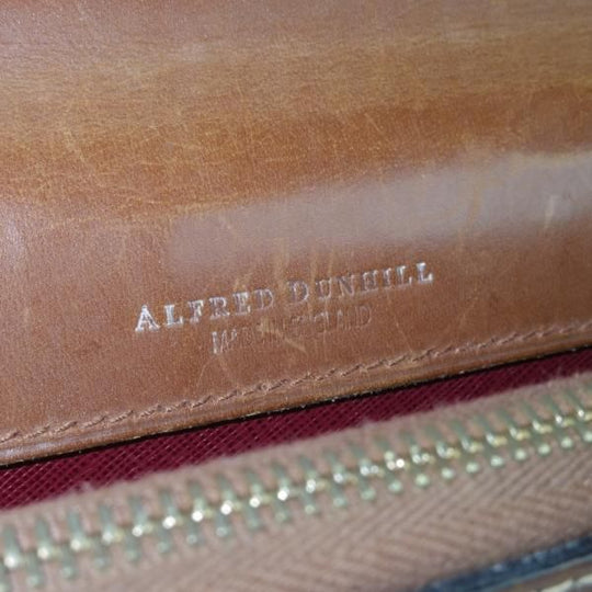 極上★ダンヒル/dunhill【英国製★ブライドルレザー仕様/ブリーフケース】メンズ/ビジネス/バッグ/茶/革/鞄★N5721