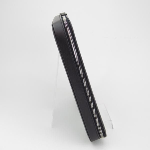 極美品★ダンヒル/dunhill【ノートPC収納可★ドキュメントケース/PＣケース】レザー/シボ革/黒/メンズ/ビジネス/バッグ/鞄★N5726
