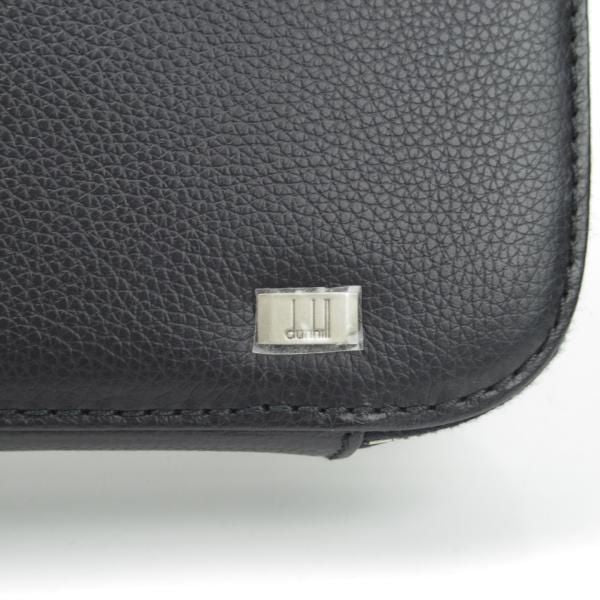 極美品★ダンヒル/dunhill【ノートPC収納可★ドキュメントケース/PＣケース】レザー/シボ革/黒/メンズ/ビジネス/バッグ/鞄★N5726