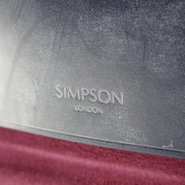 ほぼ未使用★(英)SIMPSON LONDON/シンプソン【定価￥108,000-★ブライドルレザー仕様/F30】ブリーフケース/レザー/紺/メンズ/バッグ★N5728