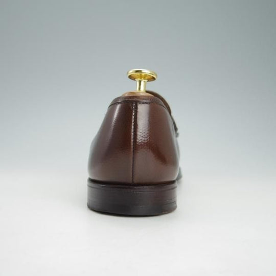 美品★クロケット&ジョーンズ 6E【定価￥86,900-★HARVARD 2/ハーバード2】コインローファー/376ラスト/濃茶/Crockett&Jones★h014