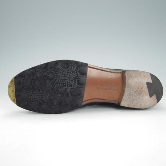 美品★クロケット&ジョーンズ 6E【定価￥86,900-★HARVARD 2/ハーバード2】コインローファー/376ラスト/黒/Crockett&Jones★h015