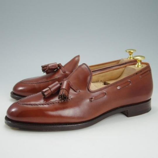 美品★クロケット&ジョーンズ 6E【定価￥86,900-★CAVENDISH 3/キャベンディッシュ3】タッセルローファー/375ラスト/Crockett&Jones★h016
