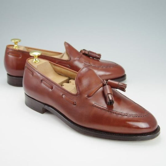 美品★クロケット&ジョーンズ 6E【定価￥86,900-★CAVENDISH 3/キャベンディッシュ3】タッセルローファー/375ラスト/Crockett&Jones★h016