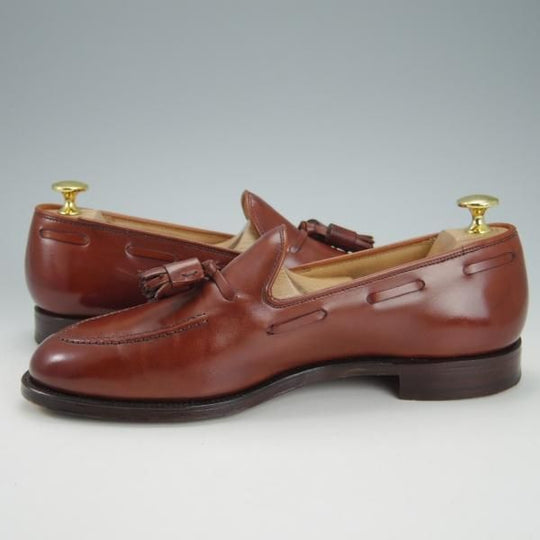 美品★クロケット&ジョーンズ 6E【定価￥86,900-★CAVENDISH 3/キャベンディッシュ3】タッセルローファー/375ラスト/Crockett&Jones★h016