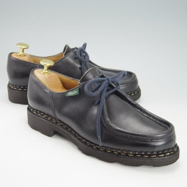 美品★パラブーツ(レディース) SIZE 3.5【定価￥69,300-★ミカエル/MICHAEL/紺/NUIT】チロリアンシューズ/リスレザー/Paraboot★h021
