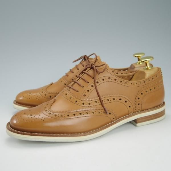未使用★チャーチ(レディース) SIZE 37【ダイナイトソール仕様★バーウッド/BURWOOD 5W】フルブローグ/カーフ/薄茶/Church's★h022