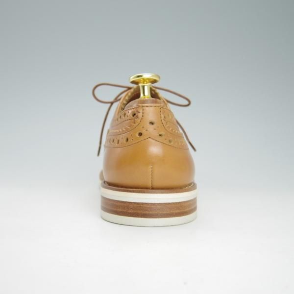 未使用★チャーチ(レディース) SIZE 37【ダイナイトソール仕様★バーウッド/BURWOOD 5W】フルブローグ/カーフ/薄茶/Church's★h022