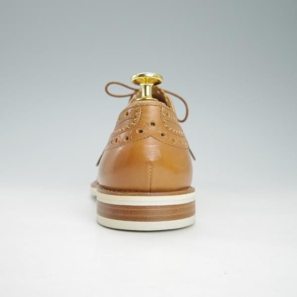 未使用★チャーチ(レディース) SIZE 37【ダイナイトソール仕様★バーウッド/BURWOOD 5W】フルブローグ/カーフ/薄茶/Church's★h022