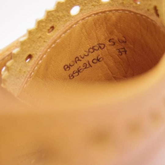 未使用★チャーチ(レディース) SIZE 37【ダイナイトソール仕様★バーウッド/BURWOOD 5W】フルブローグ/カーフ/薄茶/Church's★h022