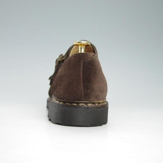 美品★パラブーツ SIZE 6.5【定価￥74,800-★ウィリアム/WILLIAM】マルシェソール/ダブルモンク/スエード/濃茶/メンズ/Paraboot★h023