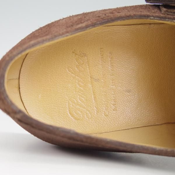 美品★パラブーツ SIZE 6.5【定価￥74,800-★ウィリアム/WILLIAM】マルシェソール/ダブルモンク/スエード/濃茶/メンズ/Paraboot★h023