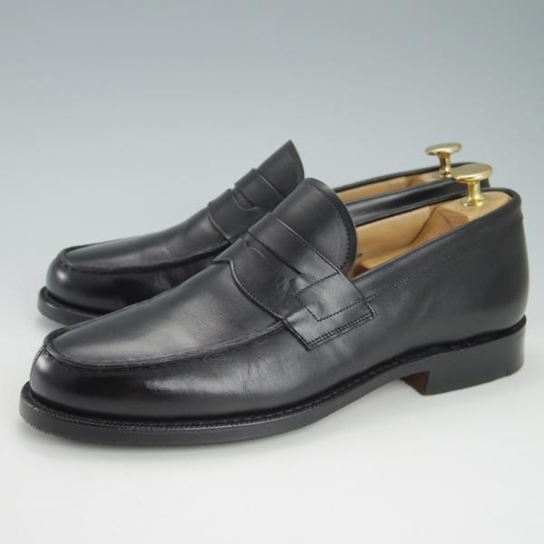 極上★チャーチ 60F/UK6【★コインローファー/Wesley】101ラスト/カーフ/黒/メンズ/Church's★h025