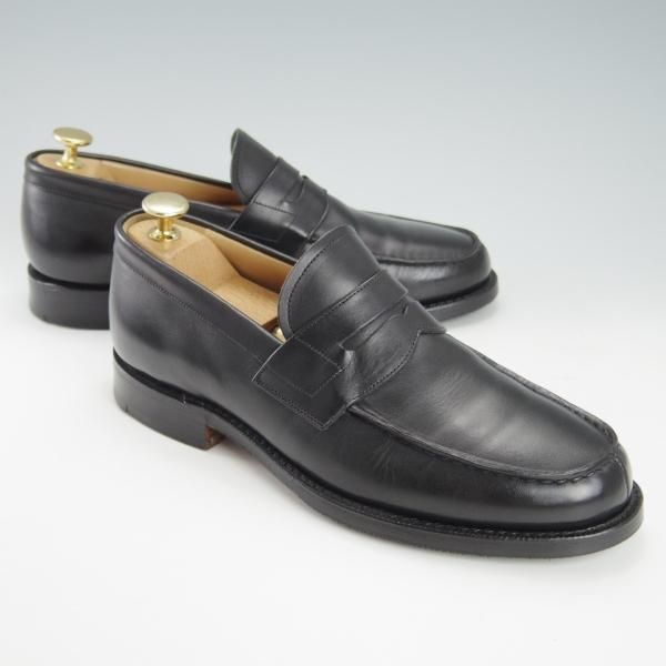 極上★チャーチ 60F/UK6【★コインローファー/Wesley】101ラスト/カーフ/黒/メンズ/Church's★h025