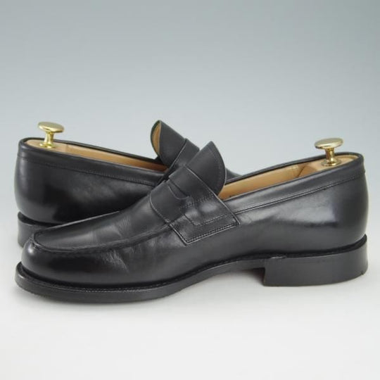 極上★チャーチ 60F/UK6【★コインローファー/Wesley】101ラスト/カーフ/黒/メンズ/Church's★h025