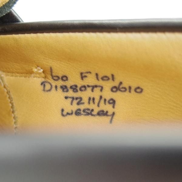 極上★チャーチ 60F/UK6【★コインローファー/Wesley】101ラスト/カーフ/黒/メンズ/Church's★h025