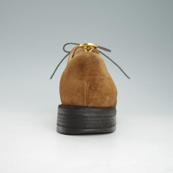 ★パラブーツ SIZE 6.5【モデル定価￥77,000-★ドレス仕様シャンボード/CHAMBORD】スエード/茶/Uチップ/メンズ/Paraboot★h026