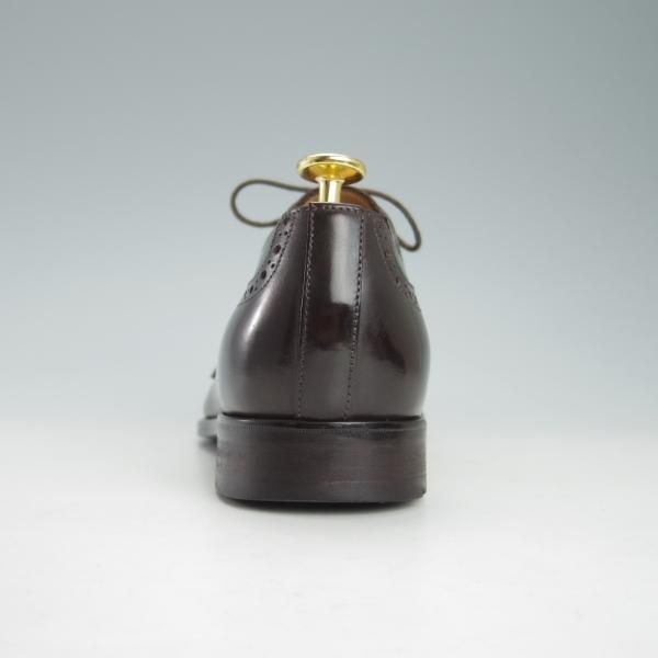 美品★(伊)フランチェスコ・ベニーニョ SIZE 5.5【定価￥57,200-★クォーターブローグ/3463】カーフ/濃茶/Francesco Benigno★h027