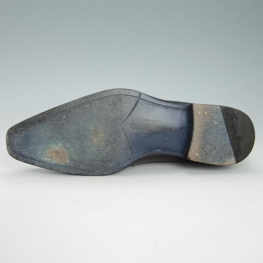 美品★(伊)フランチェスコ・ベニーニョ SIZE 5.5【定価￥57,200-★クォーターブローグ/3463】カーフ/濃茶/Francesco Benigno★h027