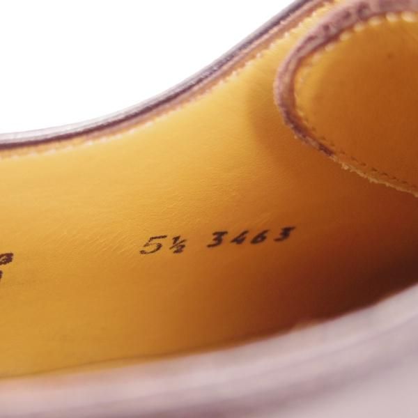 美品★(伊)フランチェスコ・ベニーニョ SIZE 5.5【定価￥57,200-★クォーターブローグ/3463】カーフ/濃茶/Francesco Benigno★h027