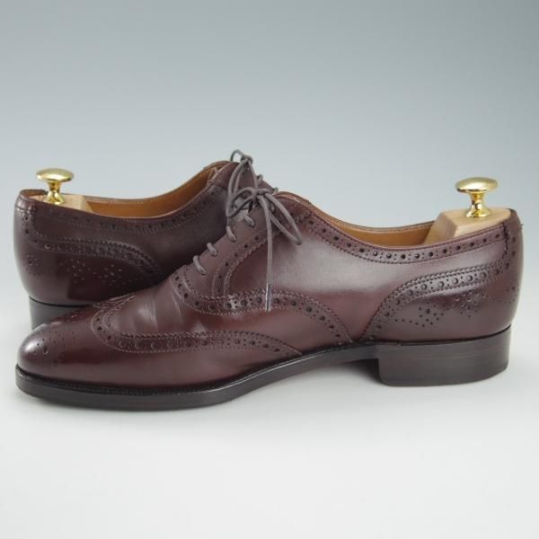 極上★クロケット&ジョーンズ 6.5E【貴重80's★シェットランドフォックス別注/Shetland Fox】フルブローグ/赤茶/Crockett&Jones★h029