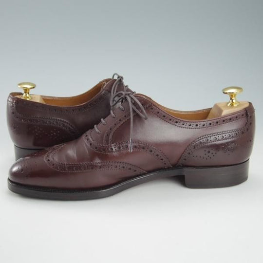 極上★クロケット&ジョーンズ 6.5E【貴重80's★シェットランドフォックス別注/Shetland Fox】フルブローグ/赤茶/Crockett&Jones★h029