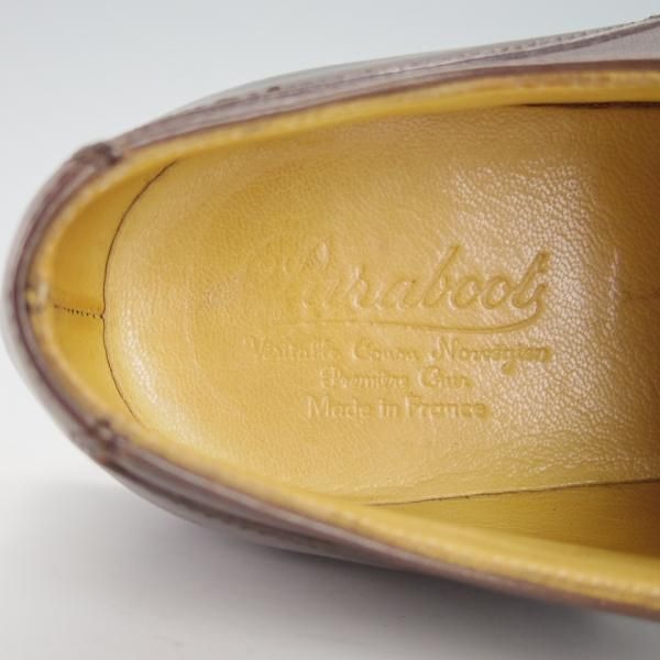 極上★パラブーツ SIZE 7【★Uチップ/リスレザー】CAFE/カフェ/濃茶/メンズ/Paraboot★h030