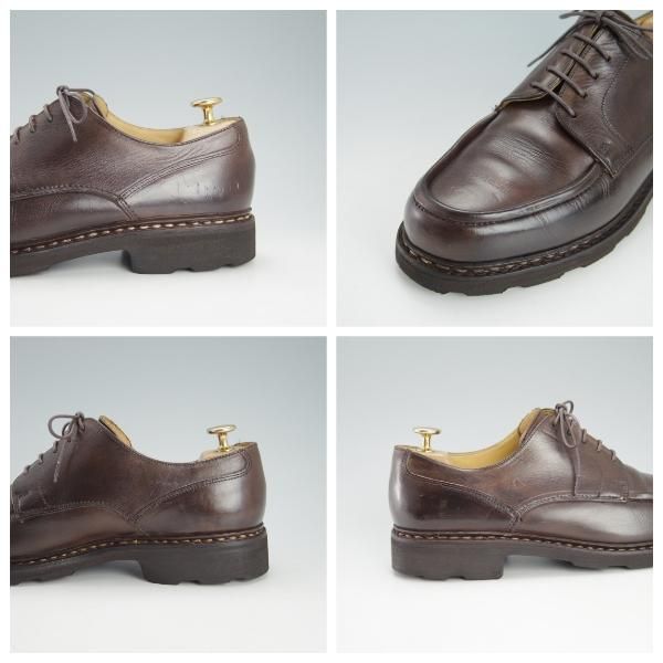 極上★パラブーツ SIZE 7【★Uチップ/リスレザー】CAFE/カフェ/濃茶/メンズ/Paraboot★h030