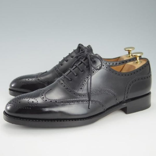 極上★(スペイン製)YANKO/ヤンコ SIZE 6【グッドイヤーウェルテッド製法★フルブローグ/14707】カーフ/黒/メンズ★h032