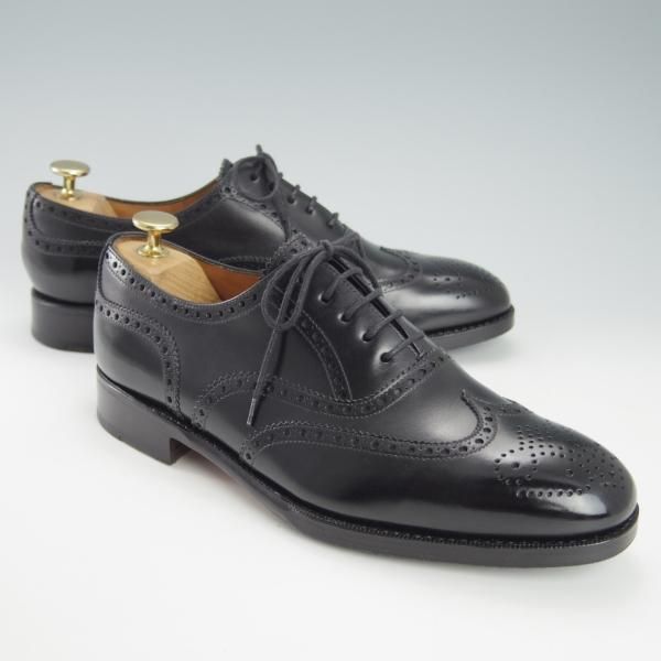 極上★(スペイン製)YANKO/ヤンコ SIZE 6【グッドイヤーウェルテッド製法★フルブローグ/14707】カーフ/黒/メンズ★h032