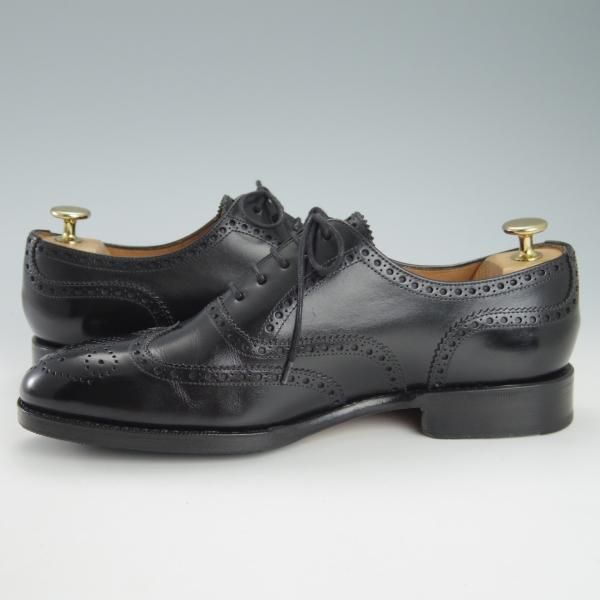 極上★(スペイン製)YANKO/ヤンコ SIZE 6【グッドイヤーウェルテッド製法★フルブローグ/14707】カーフ/黒/メンズ★h032