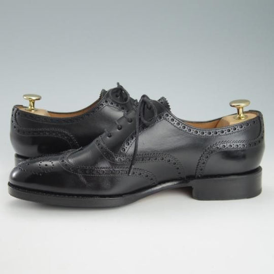 極上★(スペイン製)YANKO/ヤンコ SIZE 6【グッドイヤーウェルテッド製法★フルブローグ/14707】カーフ/黒/メンズ★h032