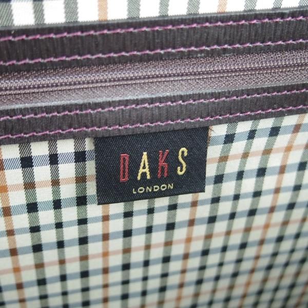 未使用★(英)ダックス/DAKS【★ダレスバッグ/レザー】メンズ/ビジネス/バッグ/濃茶〜濃赤茶系/ブリーフケース/鞄★N5729