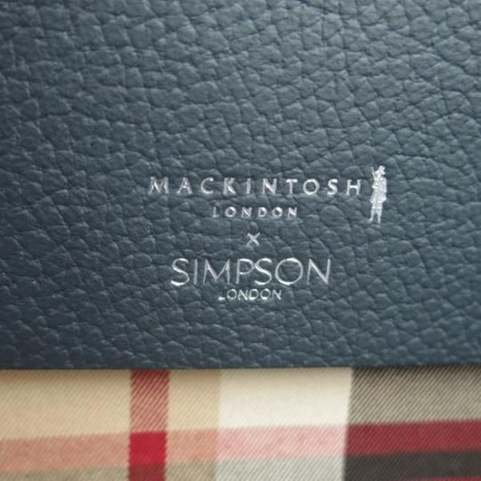 未使用★(英)SIMPSON LONDON/シンプソン【定価￥113,400-★マッキントッシュ別注/ブリーフケース】メンズ/ビジネス/バッグ/紺/革/鞄★N5732