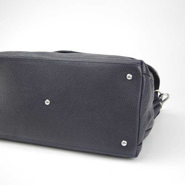 極美品★(伊)ザネラート/ZANELLATO【定価￥91,300-★貴重なポスティーナ M+サイズ/メンズ】Mプラス/マルカプント/紺/バッグ★N5733