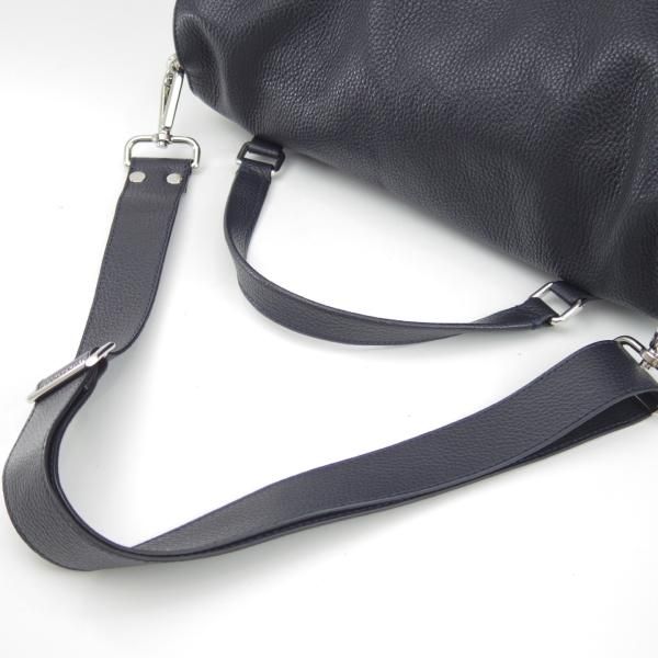 極美品★(伊)ザネラート/ZANELLATO【定価￥91,300-★貴重なポスティーナ M+サイズ/メンズ】Mプラス/マルカプント/紺/バッグ★N5733