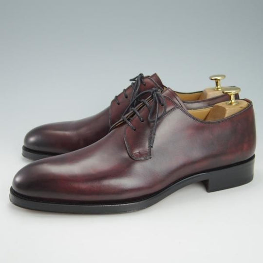 未使用★(スペイン製)マグナーニ SIZE 41【ブラックラピド製法★ボロネーゼ/13935】プレーントゥ/カーフ/赤茶/MAGNANNI★h052