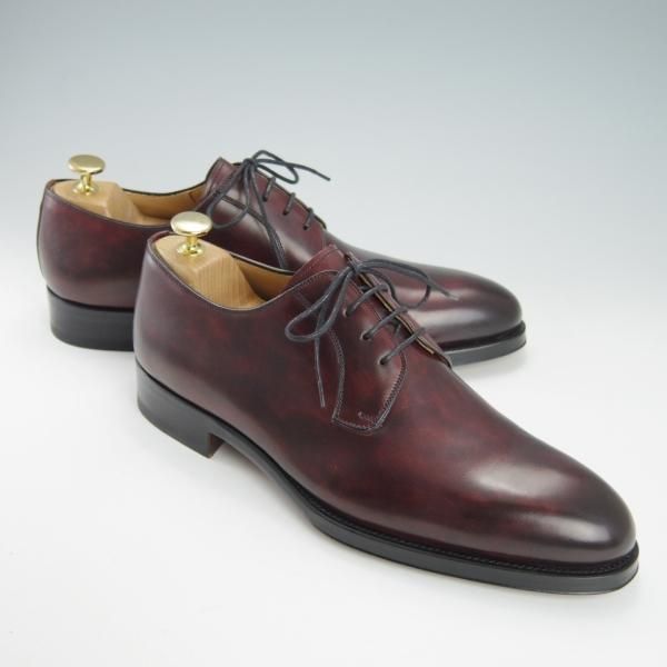 未使用★(スペイン製)マグナーニ SIZE 41【ブラックラピド製法★ボロネーゼ/13935】プレーントゥ/カーフ/赤茶/MAGNANNI★h052