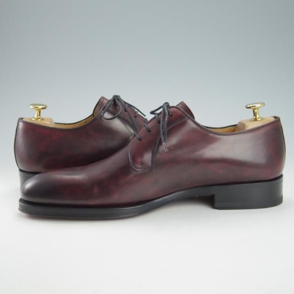 未使用★(スペイン製)マグナーニ SIZE 41【ブラックラピド製法★ボロネーゼ/13935】プレーントゥ/カーフ/赤茶/MAGNANNI★h052