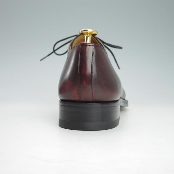 未使用★(スペイン製)マグナーニ SIZE 41【ブラックラピド製法★ボロネーゼ/13935】プレーントゥ/カーフ/赤茶/MAGNANNI★h052