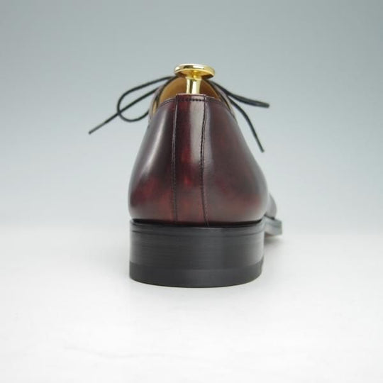 未使用★(スペイン製)マグナーニ SIZE 41【ブラックラピド製法★ボロネーゼ/13935】プレーントゥ/カーフ/赤茶/MAGNANNI★h052